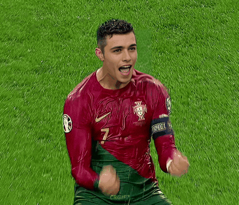 Sports reaction GIF after face swap